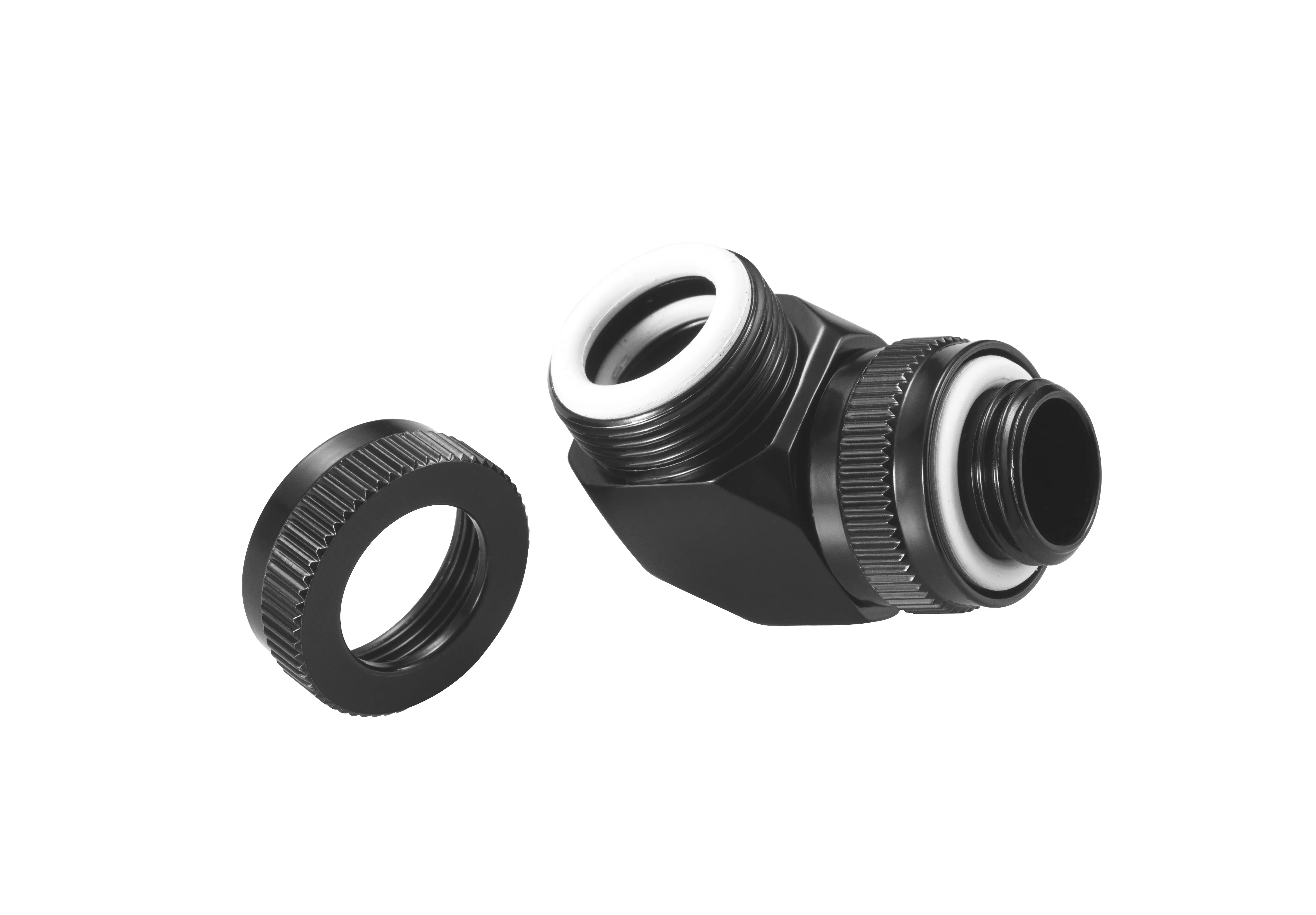 Phanteks 12mm Hard Tube Rotary Fitting 90° G1/4 - Black