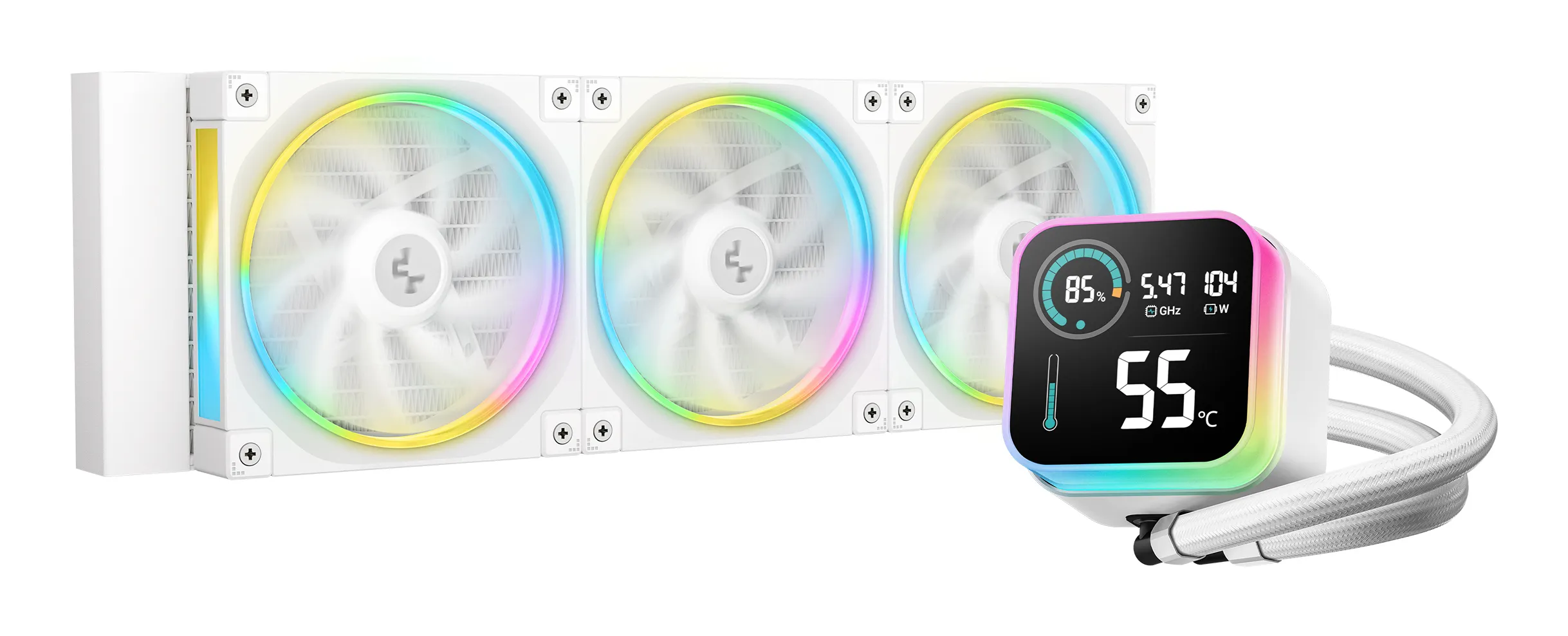 DeepCool LQ360 - vätskekylare, Vit