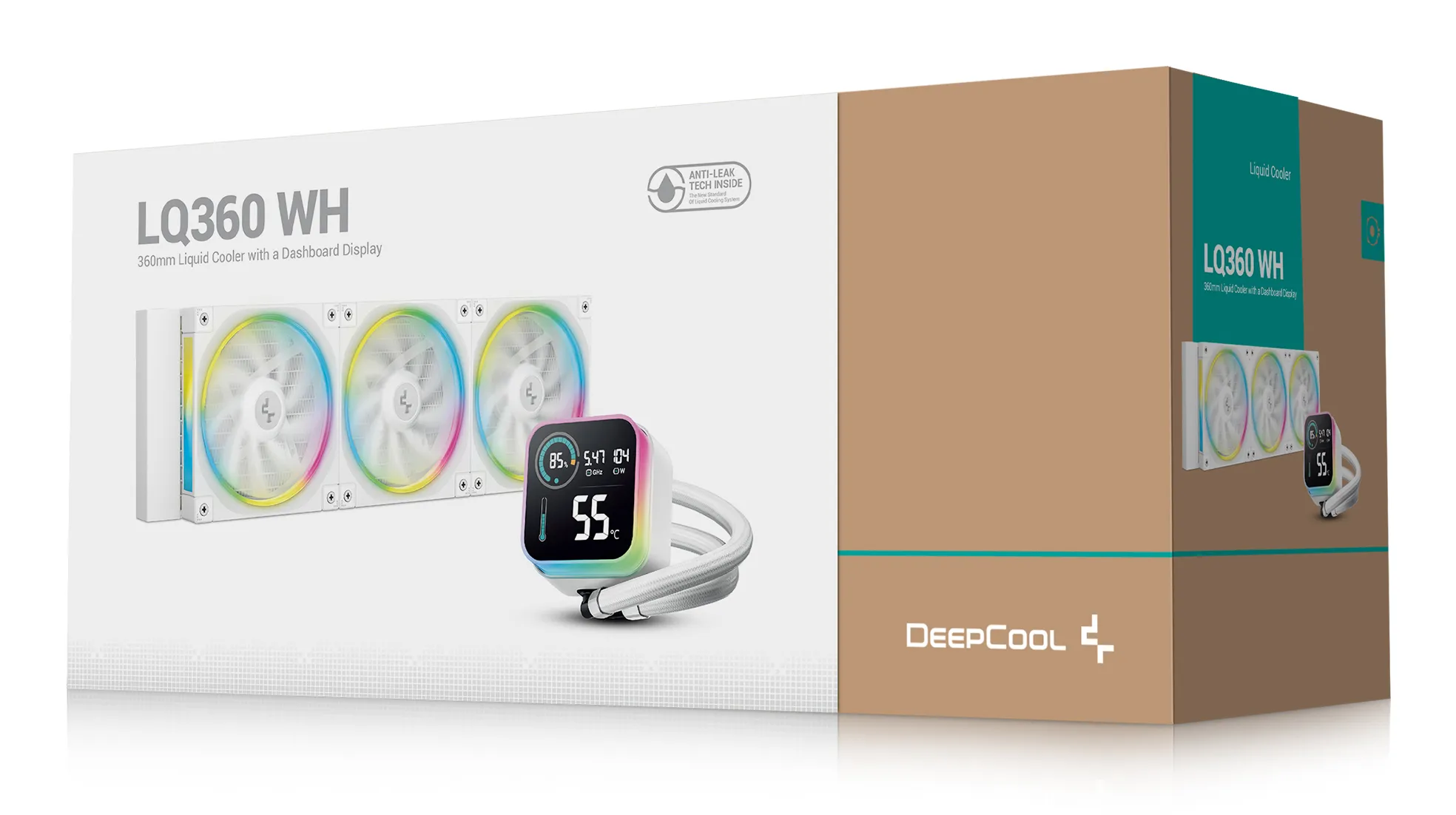 DeepCool LQ360 - vätskekylare, Vit