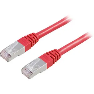 Deltaco Cat6 F/UTP - network cable, 1 m, Red