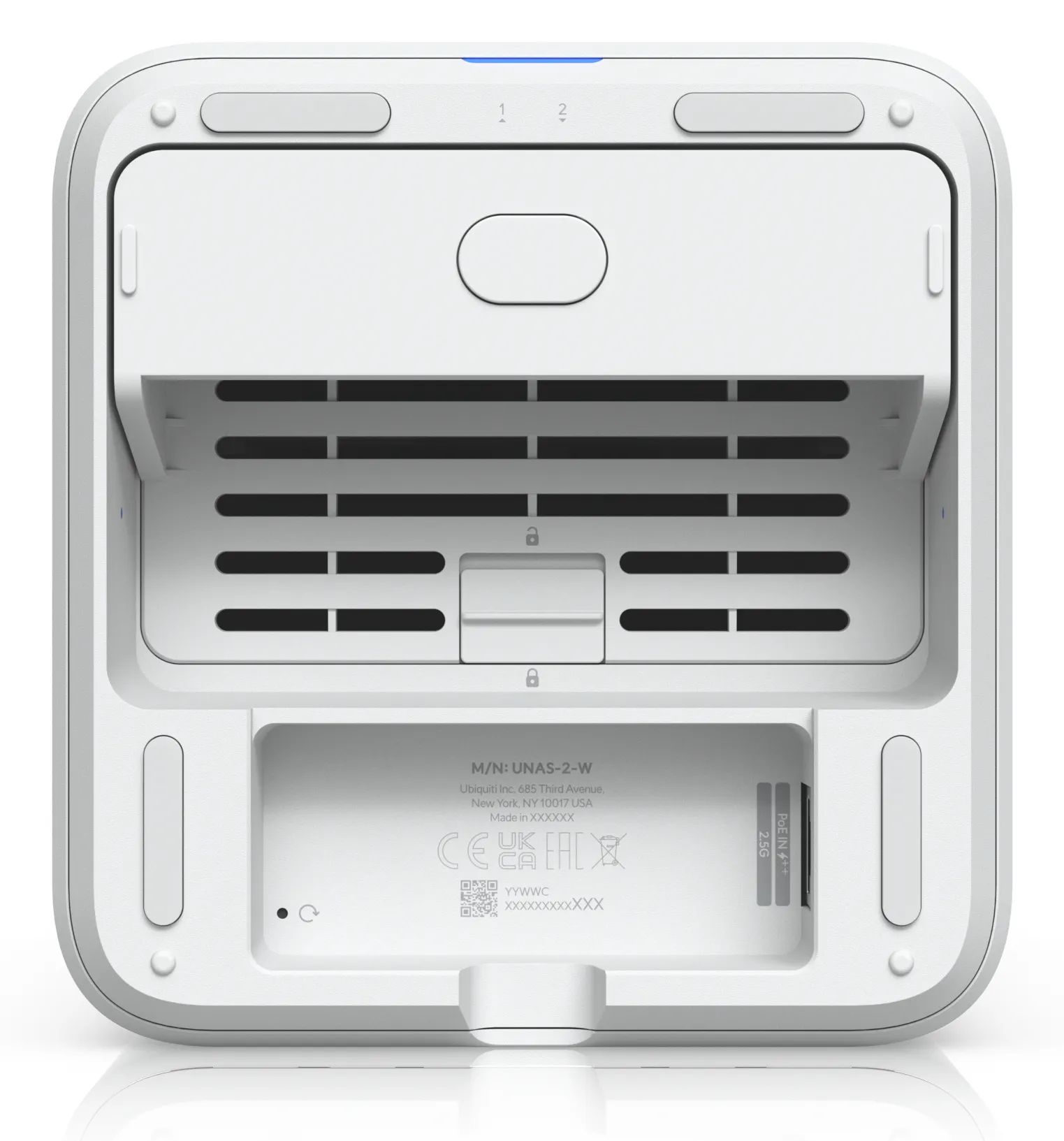 Ubiquiti UniFi UNAS 2 - N&auml;tverkslagring, vit