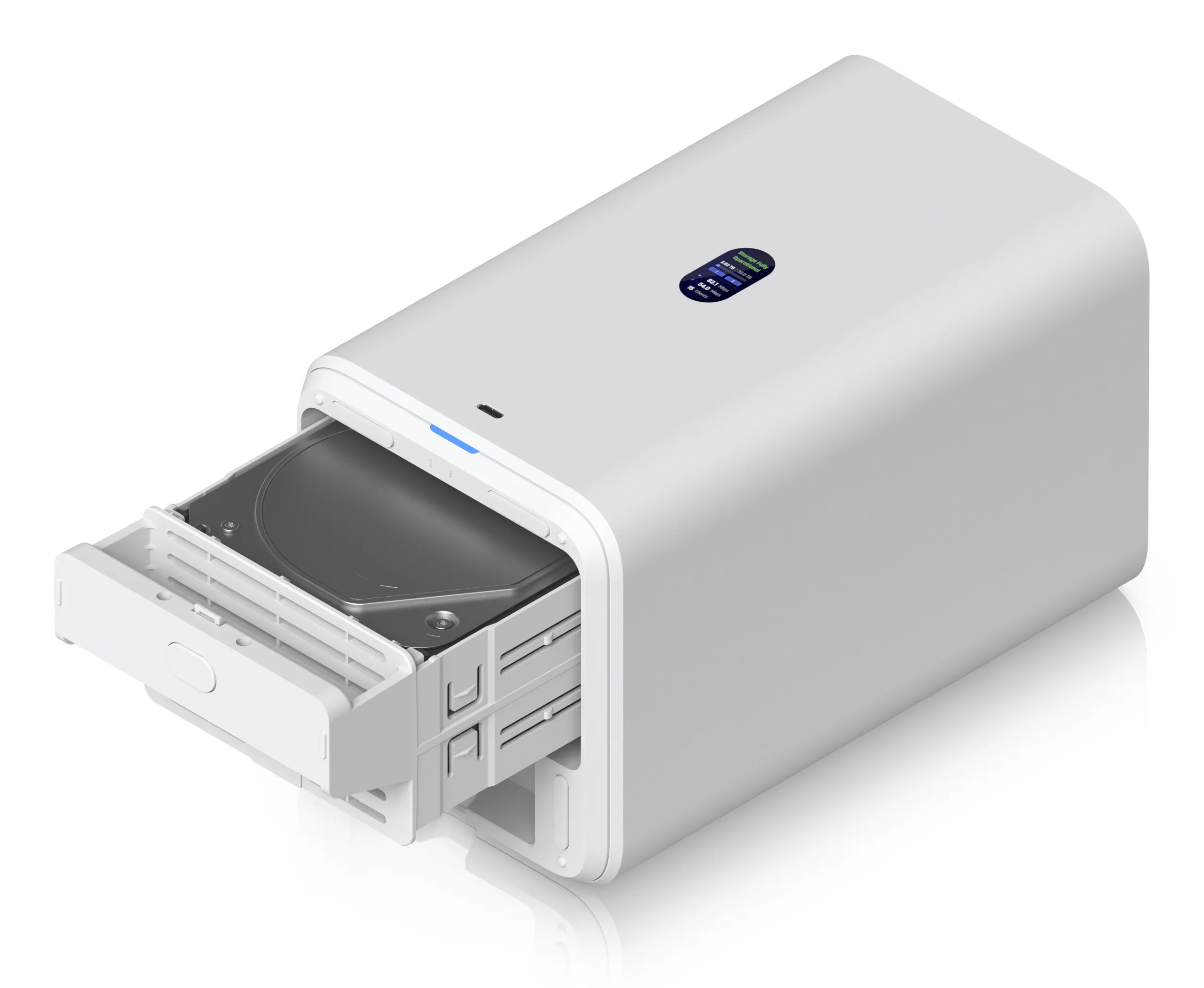 Ubiquiti UniFi UNAS 2 - N&auml;tverkslagring, vit