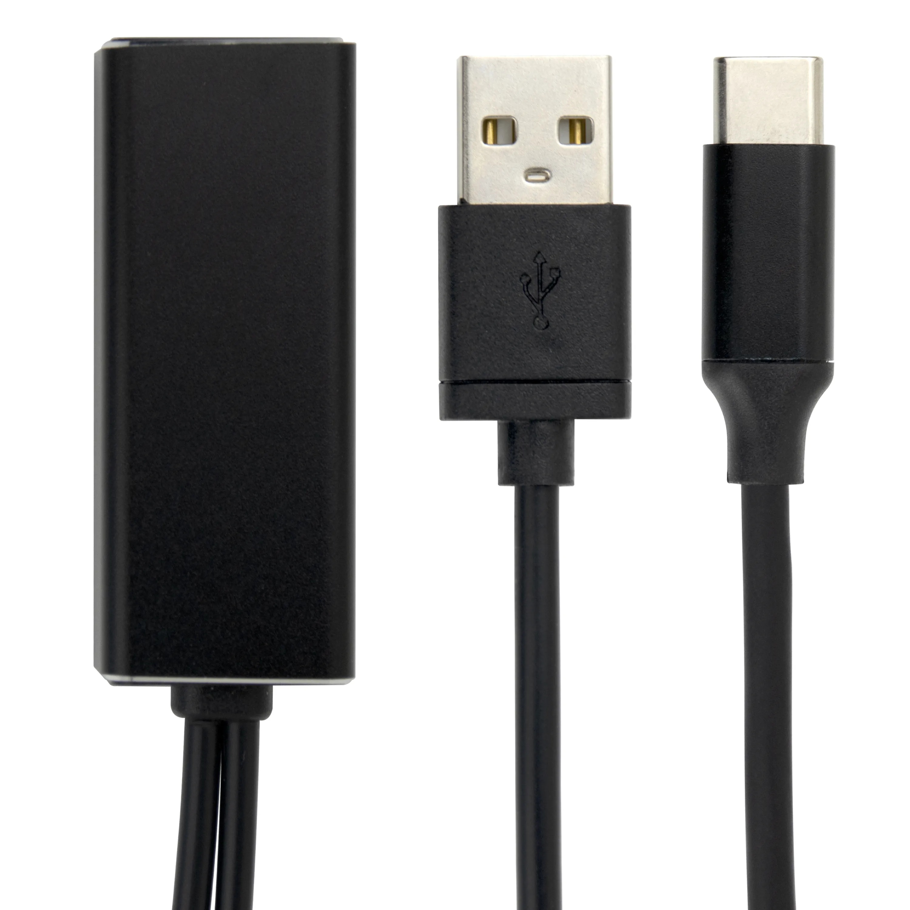 DELTACO Ethernet adapter casting device 1m 100 Mbps USB-A + USB-C