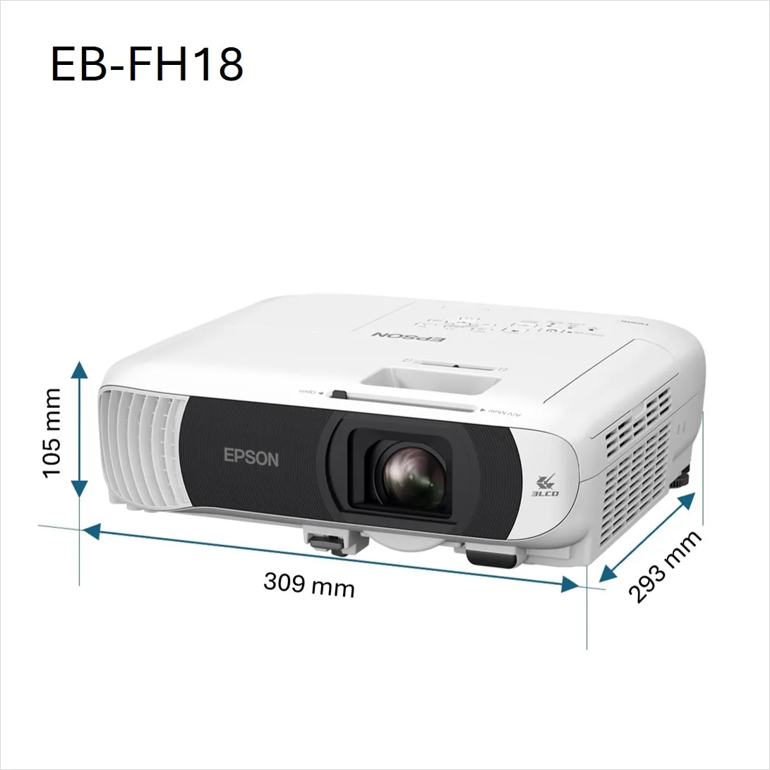 Epson EB-FH18 3LCD Full HD 4100 ANSI lm Projector, White