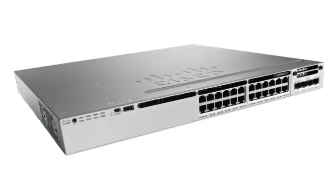Cisco Catalyst 3850-24S-S - Kytkin - L3 - Hallinnoitu - 24 x Gigabit SFP - ty&ouml;p&ouml;yt&auml;, r&auml;kkiin asennettava