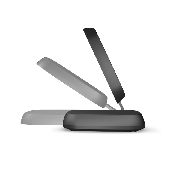 ZENS Laturi ja teline QI Langaton 220V-sladd 15W Musta (Apple QC 7,5W &amp; Samsung QC 9W)