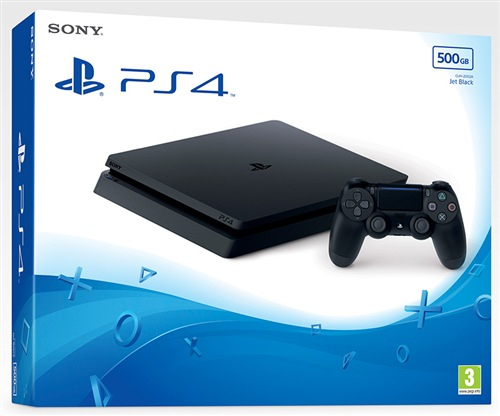 PS4 Slim Black 500GB Console Ps4 Slim 500 Gb