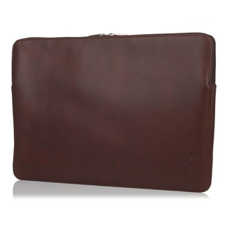 Knomo Leather Sleeve for MacBook Pro 15" Retina, tummanruskea