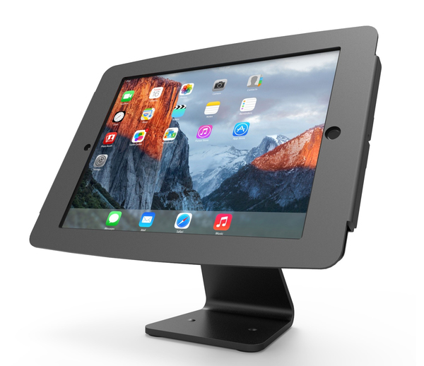 Compulocks iPad Secure Space Enclosure with Rotating 360&deg; Kiosk Black - Teline tuotteelle tabletti - alumiini - musta malleihin Apple iPad (3. sukupolvi), iPad