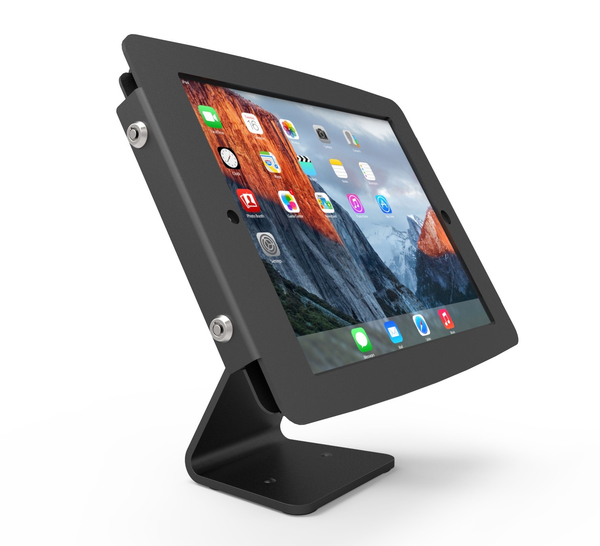 Compulocks iPad Secure Space Enclosure with Rotating 360&deg; Kiosk Black - Teline tuotteelle tabletti - alumiini - musta malleihin Apple iPad (3. sukupolvi), iPad