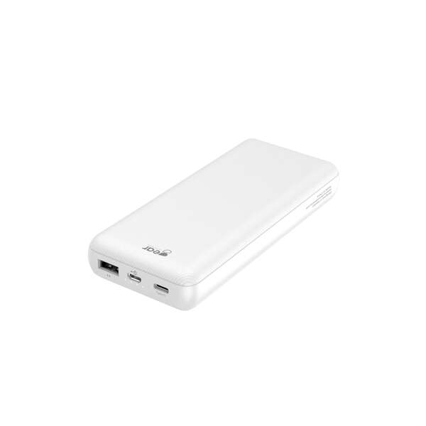 GEAR Powerbank 20 000mAh LiPolymer Ultracompact 2.1A 1xUSB-C 2xUSB-A 1xMicroUSB Valk.