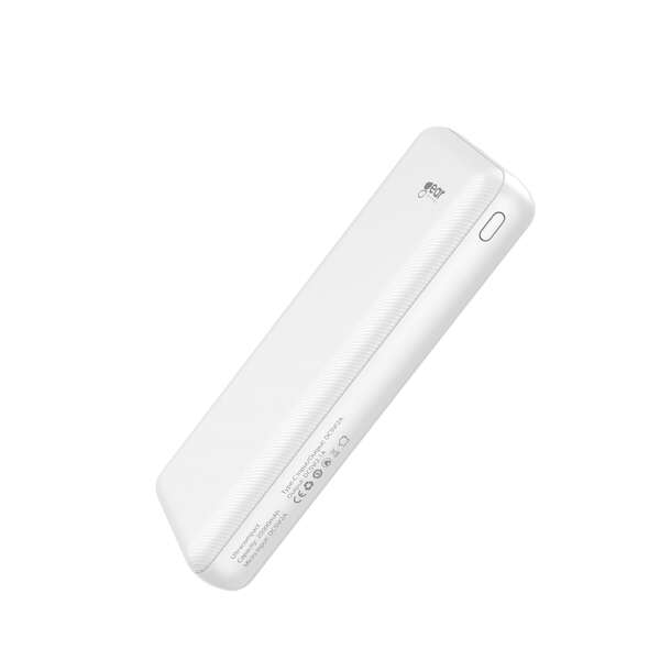 GEAR Powerbank 20 000mAh LiPolymer Ultracompact 2.1A 1xUSB-C 2xUSB-A 1xMicroUSB Valk.