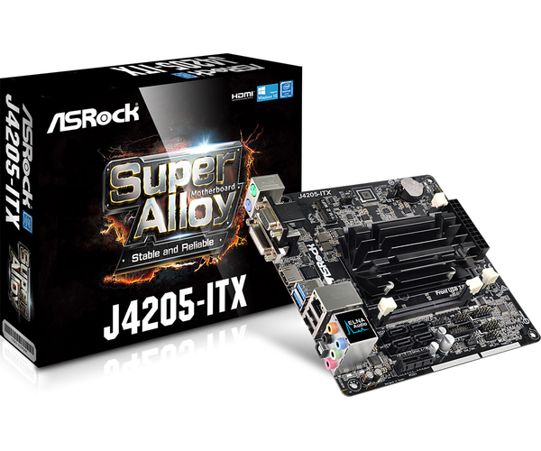 Asrock J4205, ITX moderkort