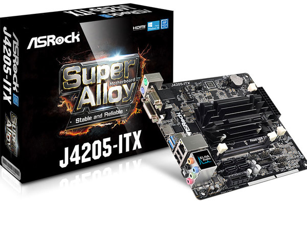 Asrock J4205, ITX moderkort