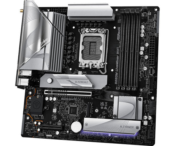 ASROCK B860M LiveMixer WiFi LGA1851 DDR5 mATX MB