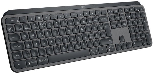 Logitech MX Keys -langaton n&auml;pp&auml;imist&ouml;, grafiitti