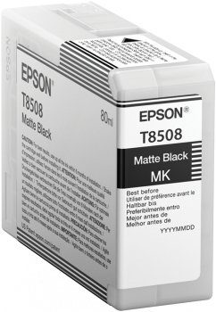 EPSON Singlepack Matte Black T850800 UltraChrome HD ink 80ml