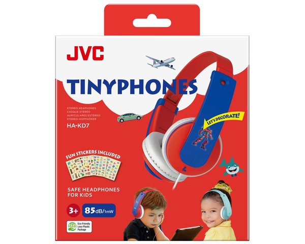 JVC KD7 kids - headphones, red