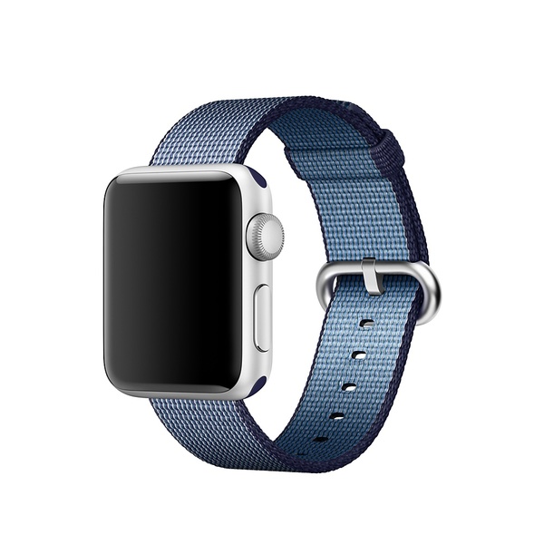 Apple Watch 42 mm punottu nailonranneke - y&ouml;nsininen