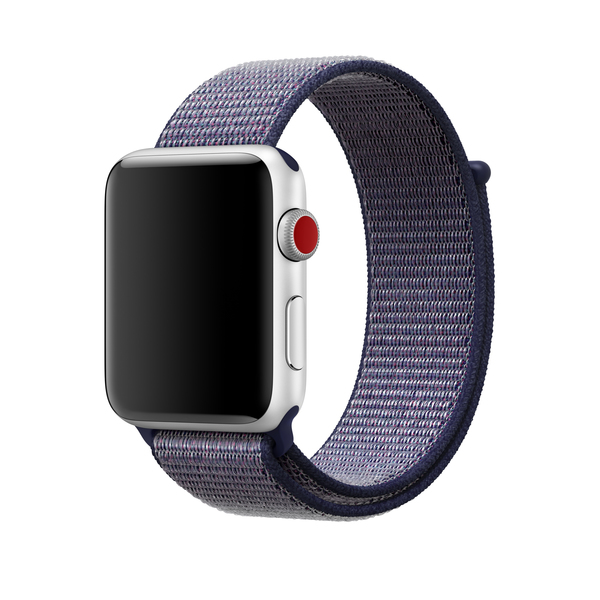 Apple Watch 42 mm y&ouml;nsininen Sport Loop ‑ranneke