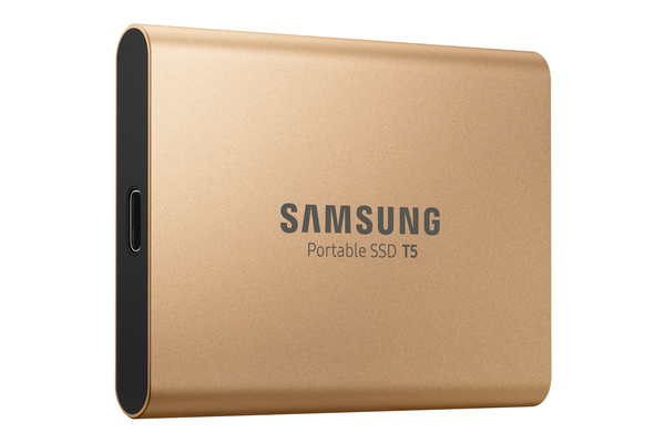 Samsung T5 500GB - External SSD, Gold