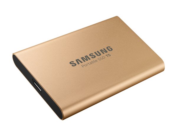 Samsung T5 500GB - External SSD, Gold