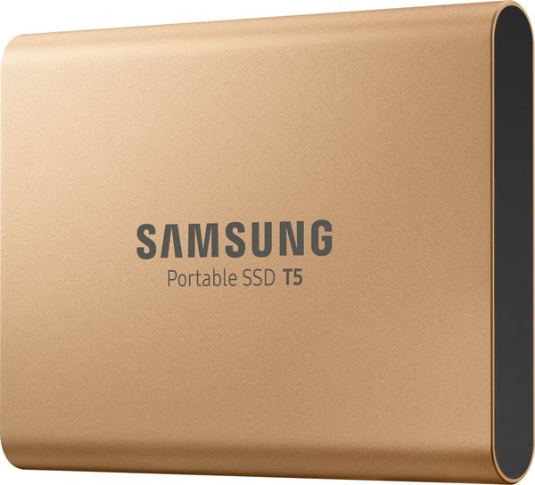 Samsung T5 1TB - External SSD, Gold