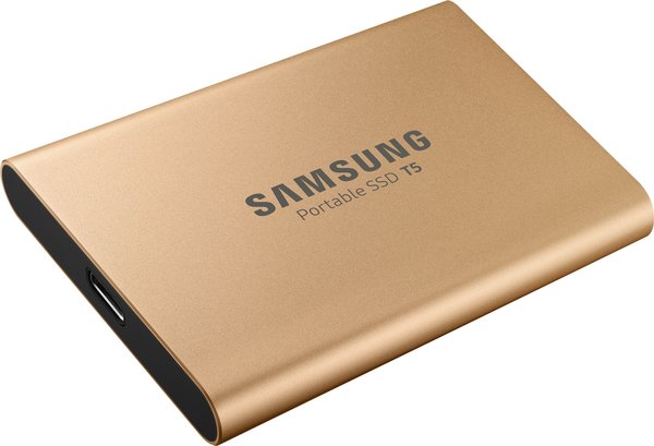 Samsung T5 1TB - External SSD, Gold