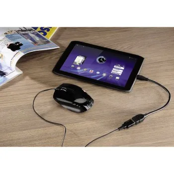 Hama  OTG USB-A - Micro-USB B - kabel, 15 cm, Svart