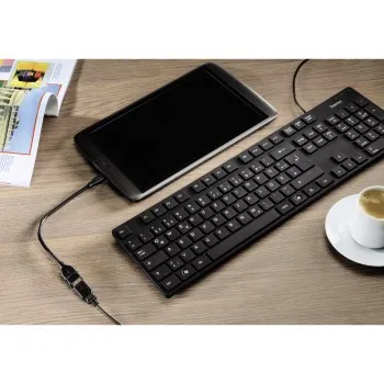 Hama  OTG USB-A - Micro-USB B - kabel, 15 cm, Svart