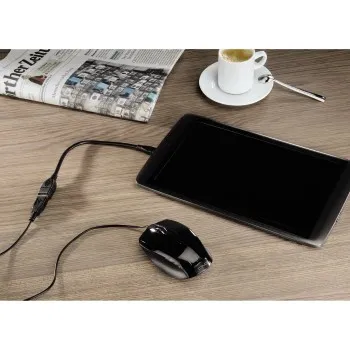 Hama  OTG USB-A - Micro-USB B - kabel, 15 cm, Svart