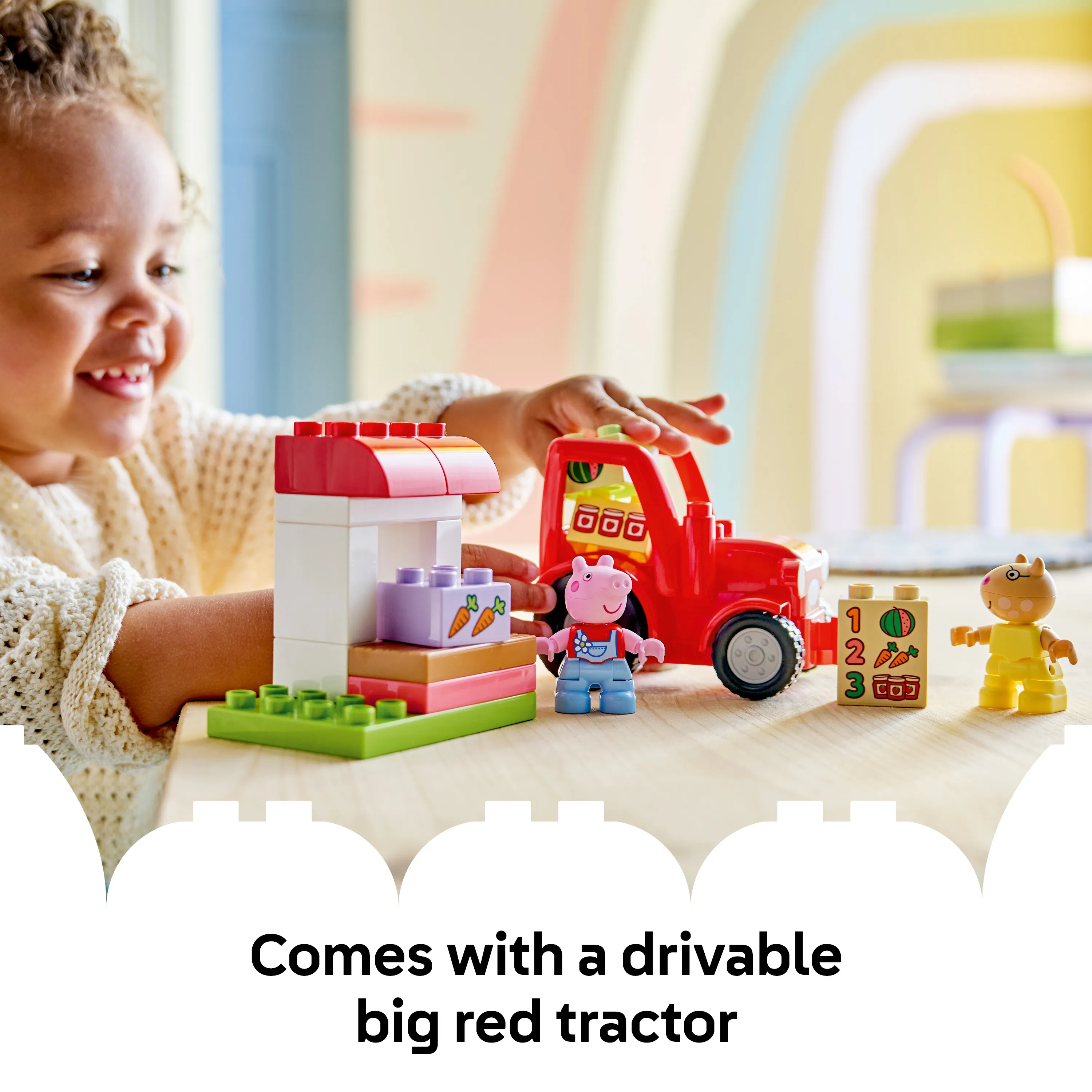 LEGO DUPLO Peppa Pig Tractor and Market Stall 10468