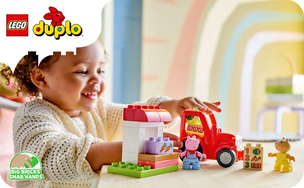 LEGO DUPLO Peppa Pig Tractor and Market Stall 10468
