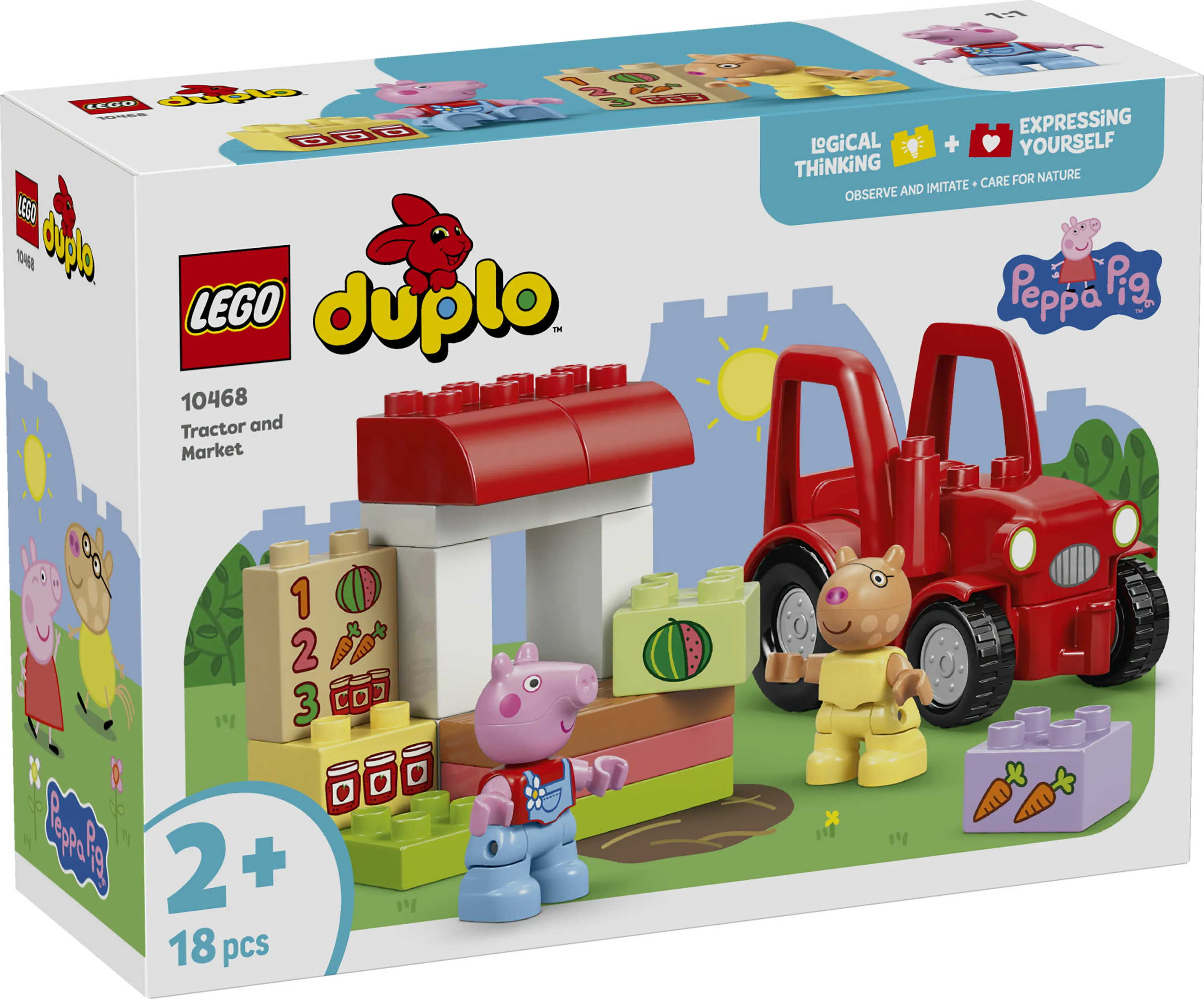 LEGO DUPLO Peppa Pig Tractor and Market Stall 10468