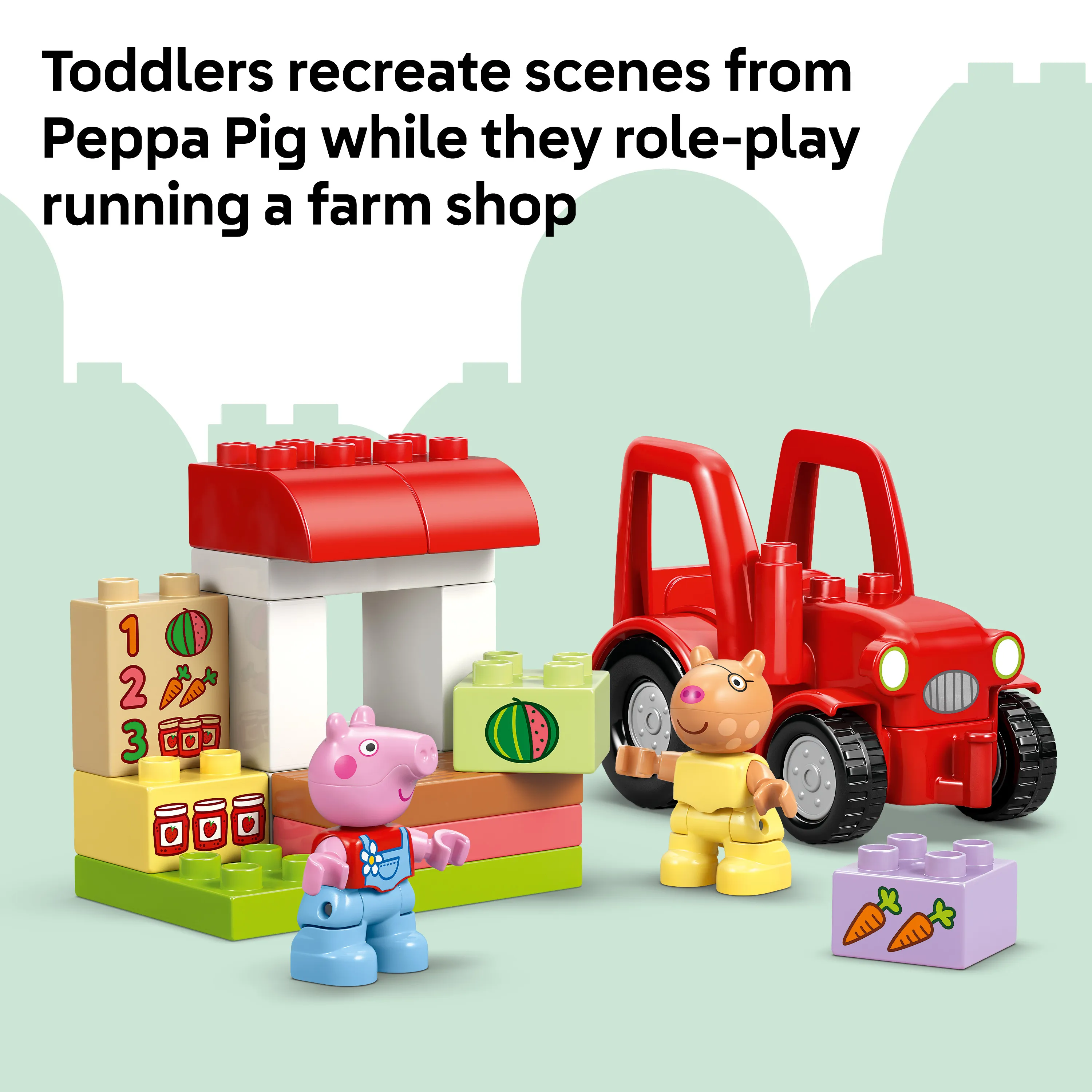 LEGO DUPLO Peppa Pig Tractor and Market Stall 10468