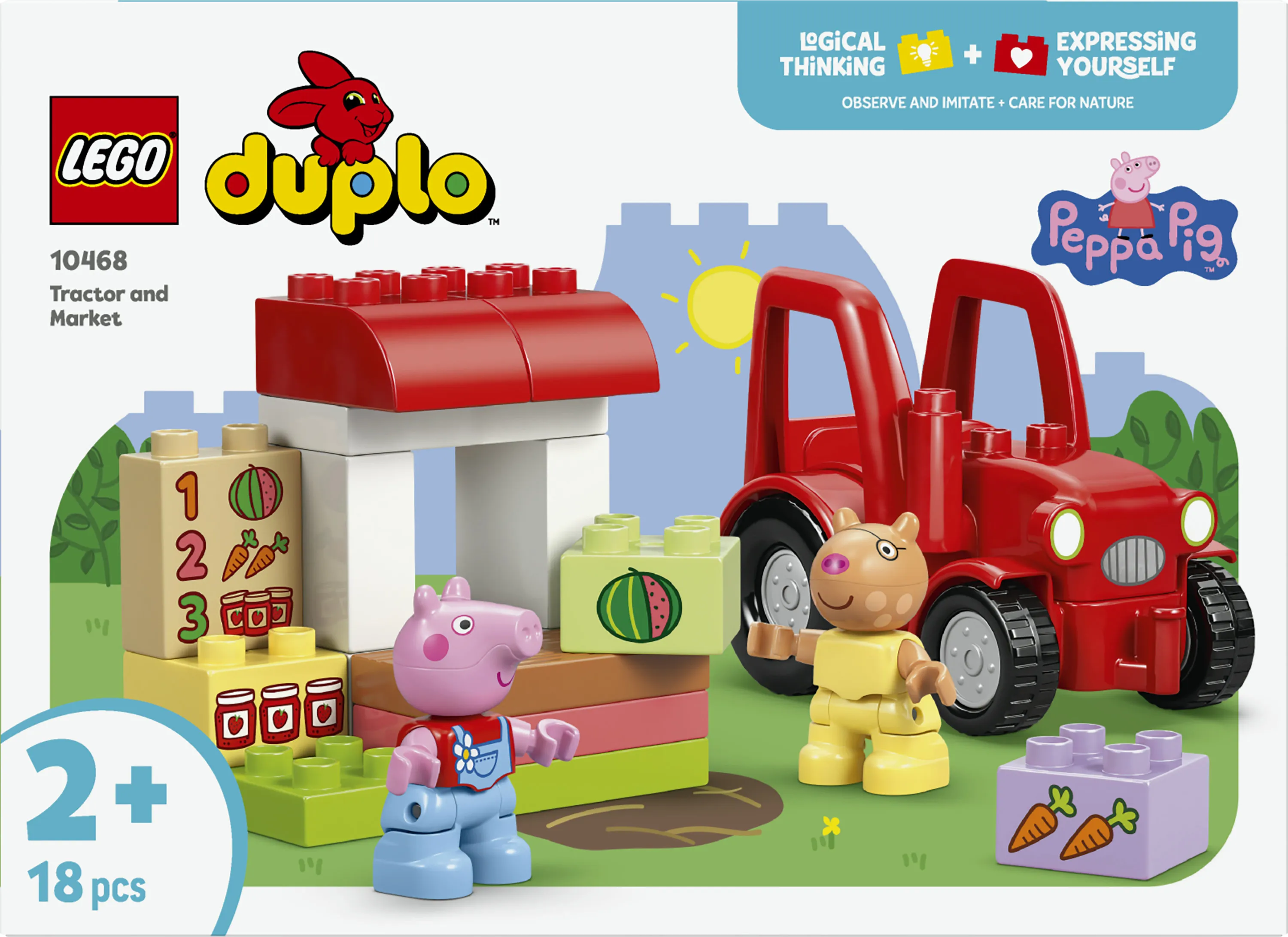 LEGO DUPLO Peppa Pig Tractor and Market Stall 10468