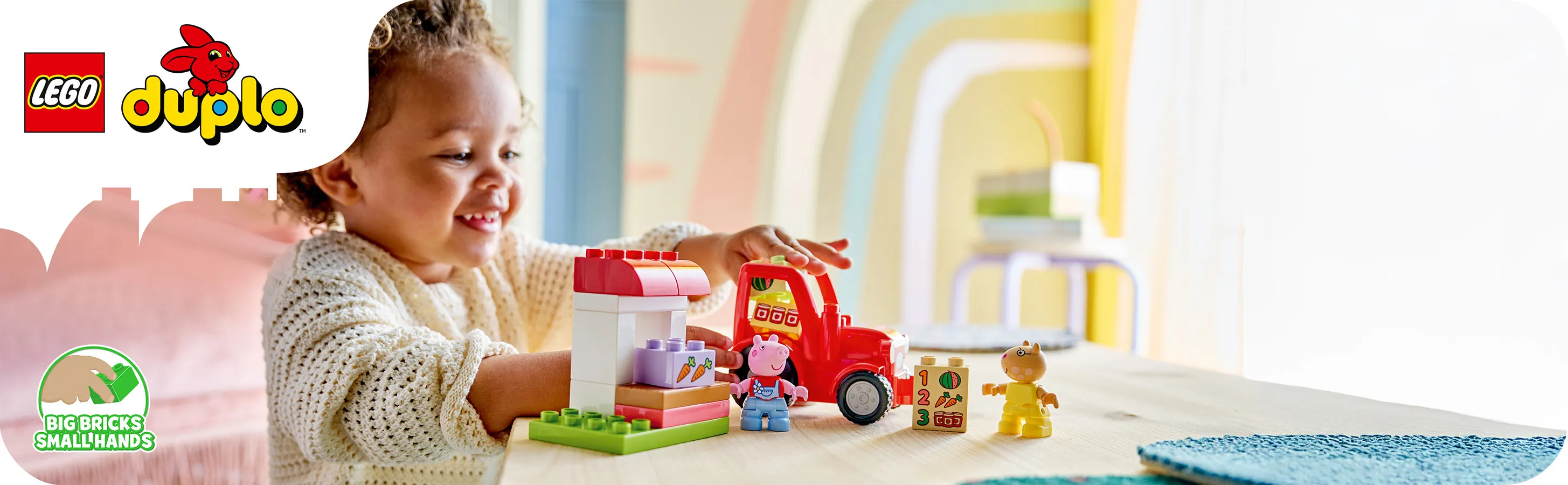 LEGO DUPLO Peppa Pig Tractor and Market Stall 10468