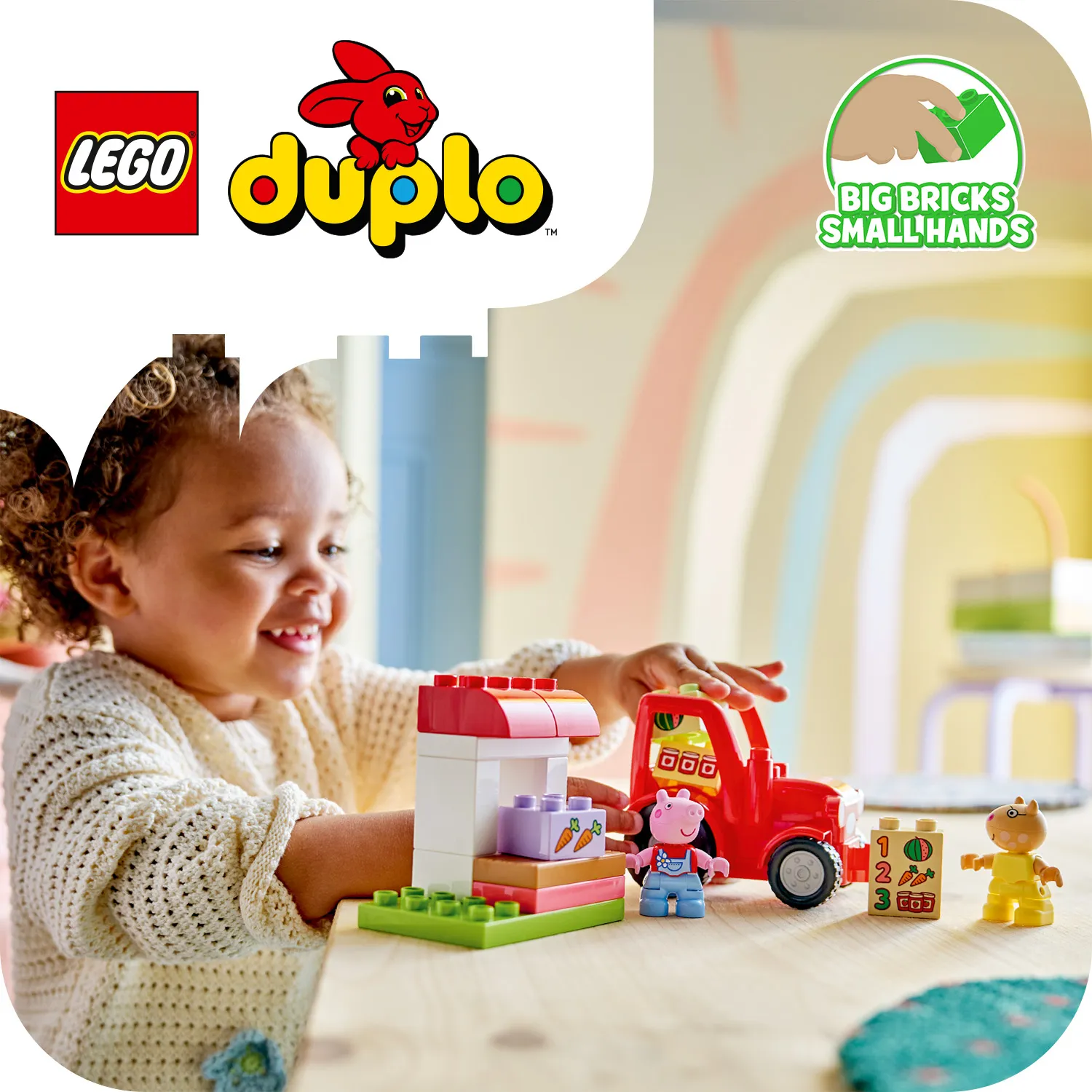 LEGO DUPLO Peppa Pig Tractor and Market Stall 10468