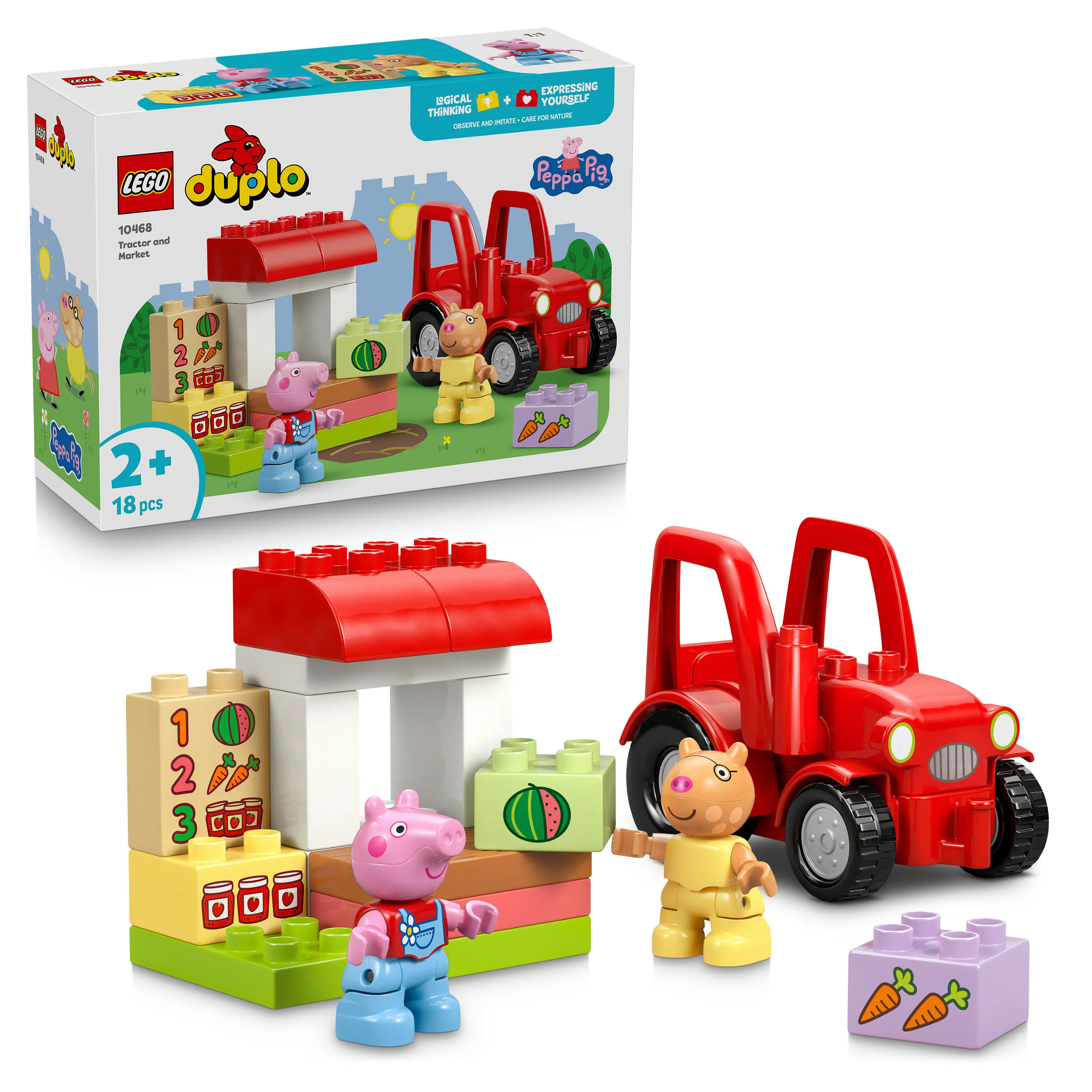 LEGO DUPLO Peppa Pig Tractor and Market Stall 10468