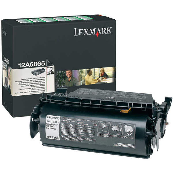 Lexmark 12A6865 High Yield toner cartridge, Black