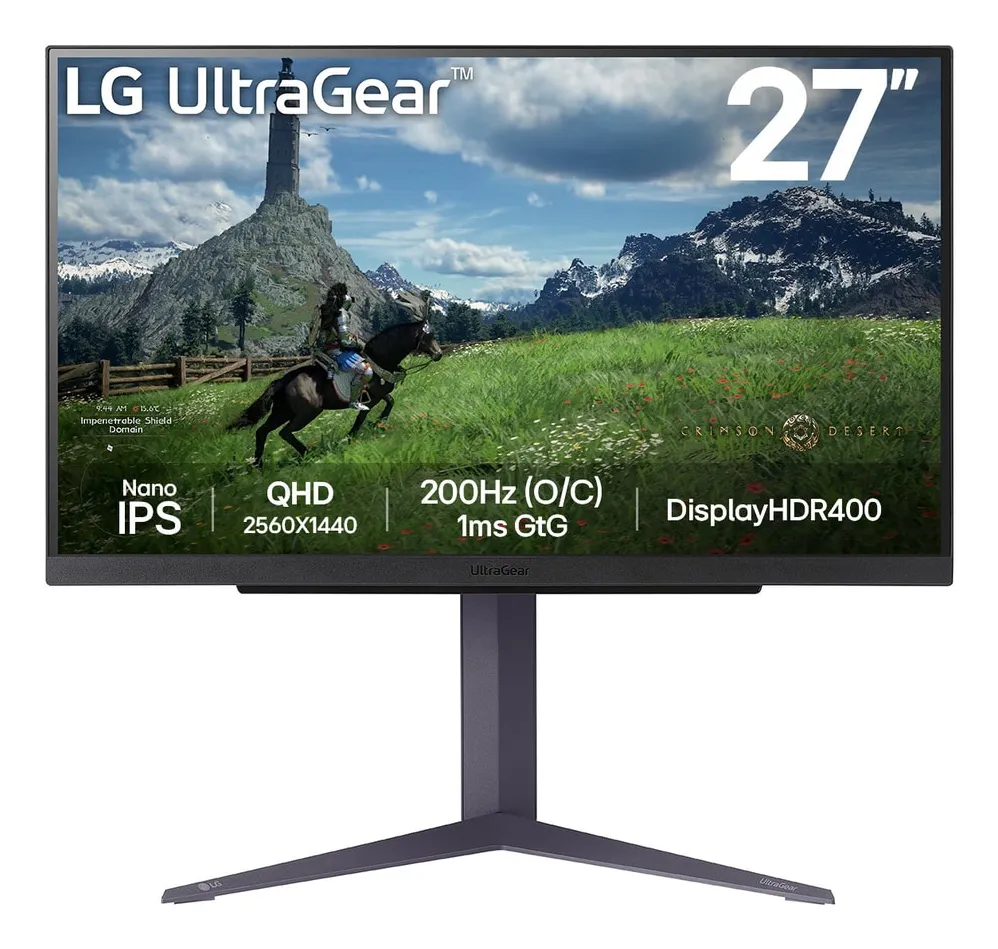 LG UltraGear 27GS85QX-B 27" QHD, Nano IPS Gaming Monitor