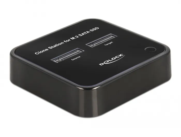 Delock M.2 Docking Station for 2 x M.2 SATA SSD with Clone function