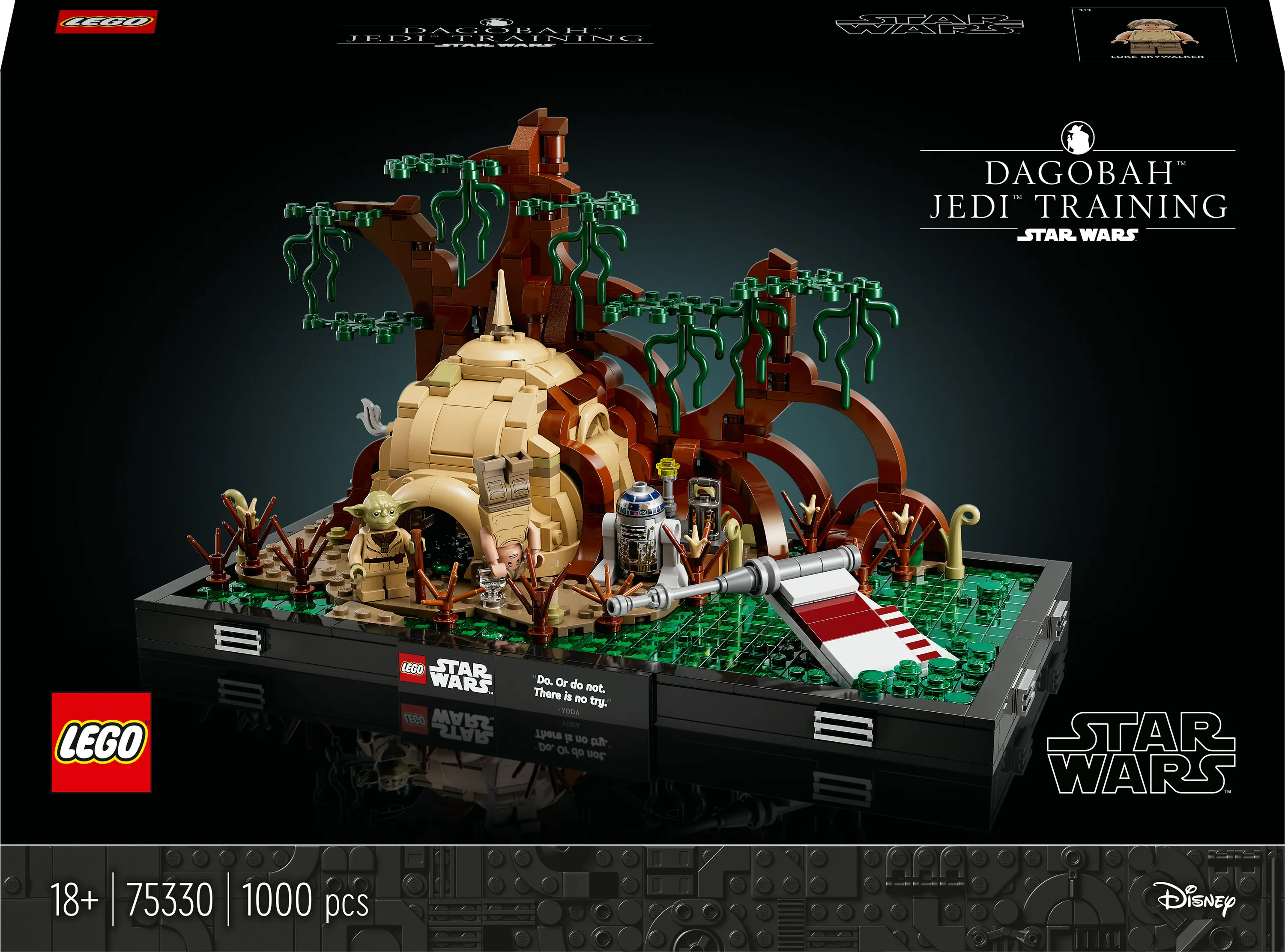 Lego Star Wars -Jedi-koulutus Dagobah-planeetalla -dioraama 75330