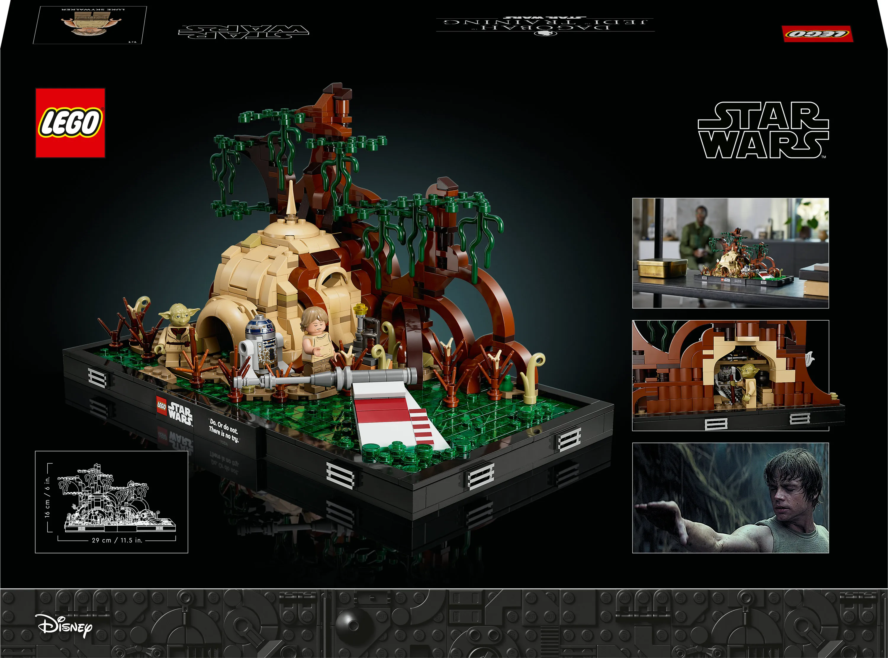 Lego Star Wars -Jedi-koulutus Dagobah-planeetalla -dioraama 75330