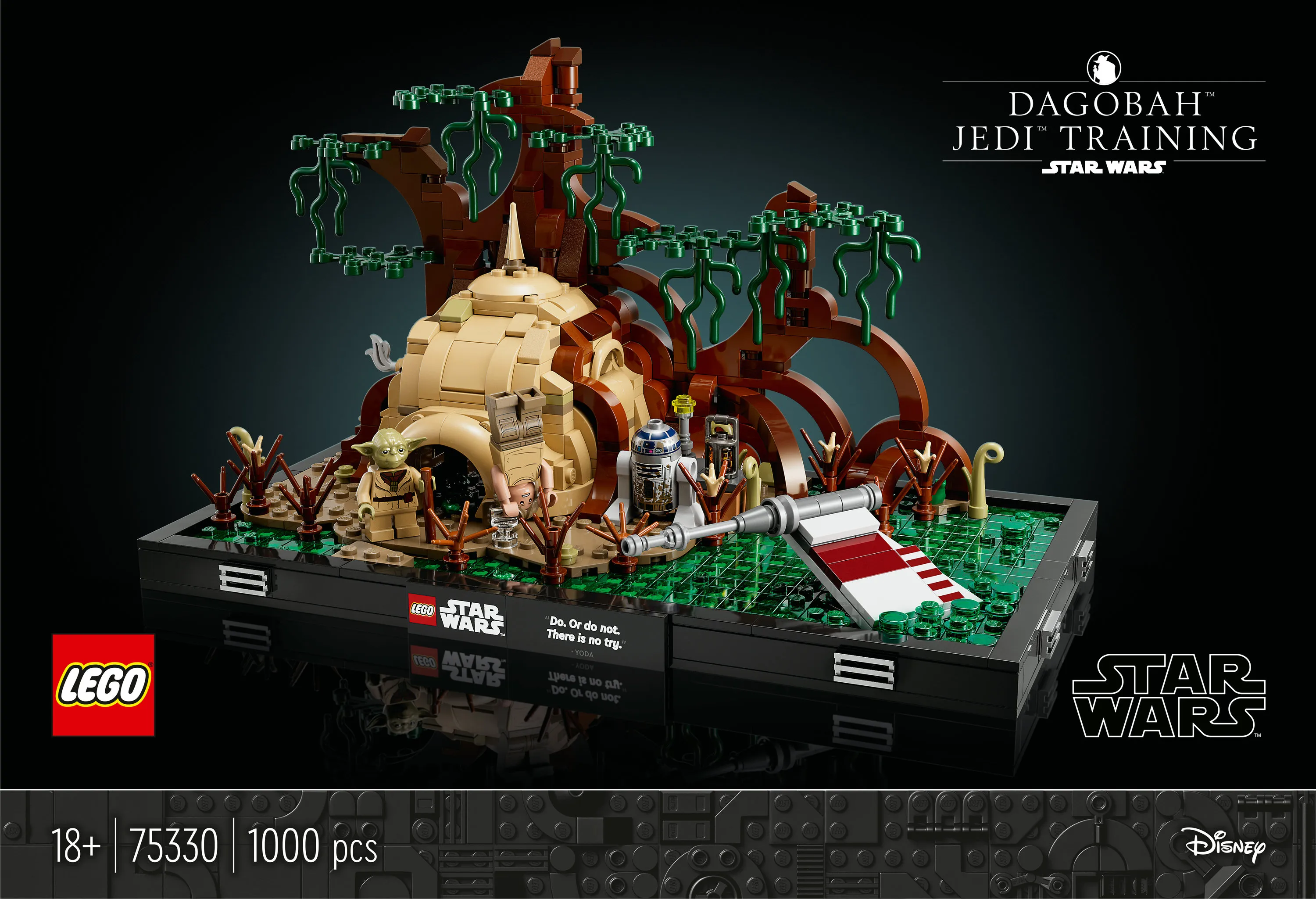 Lego Star Wars -Jedi-koulutus Dagobah-planeetalla -dioraama 75330