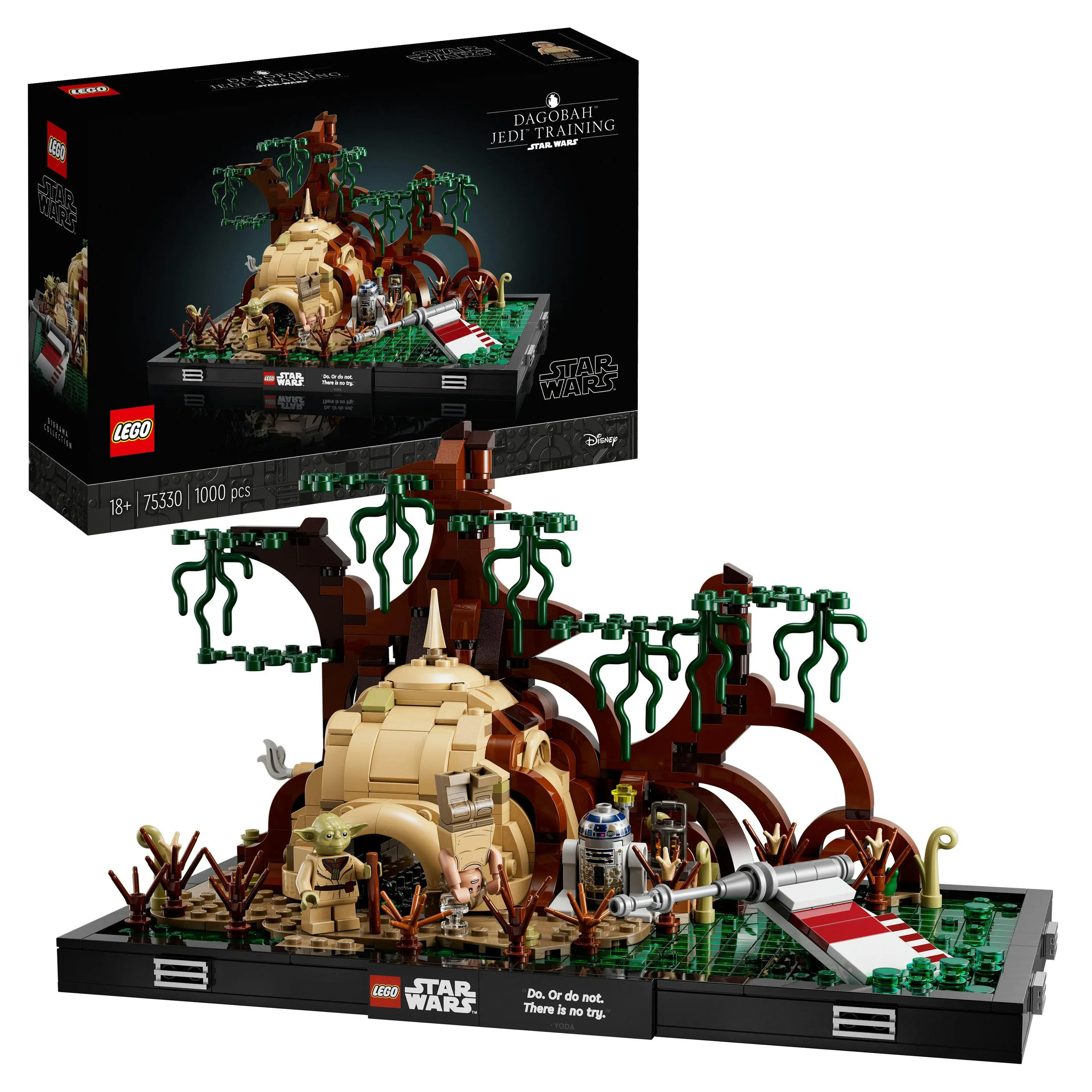 Lego Star Wars -Jedi-koulutus Dagobah-planeetalla -dioraama 75330