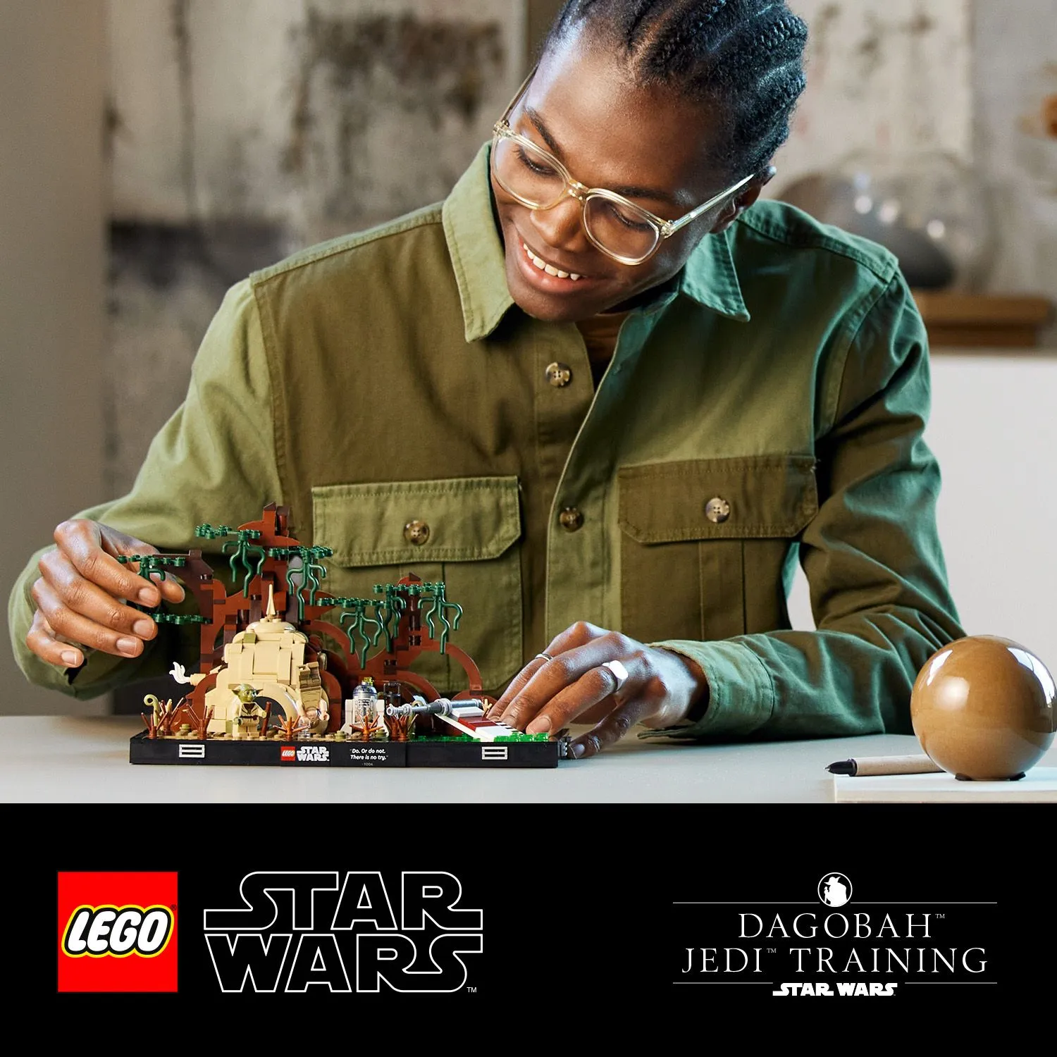 Lego Star Wars -Jedi-koulutus Dagobah-planeetalla -dioraama 75330