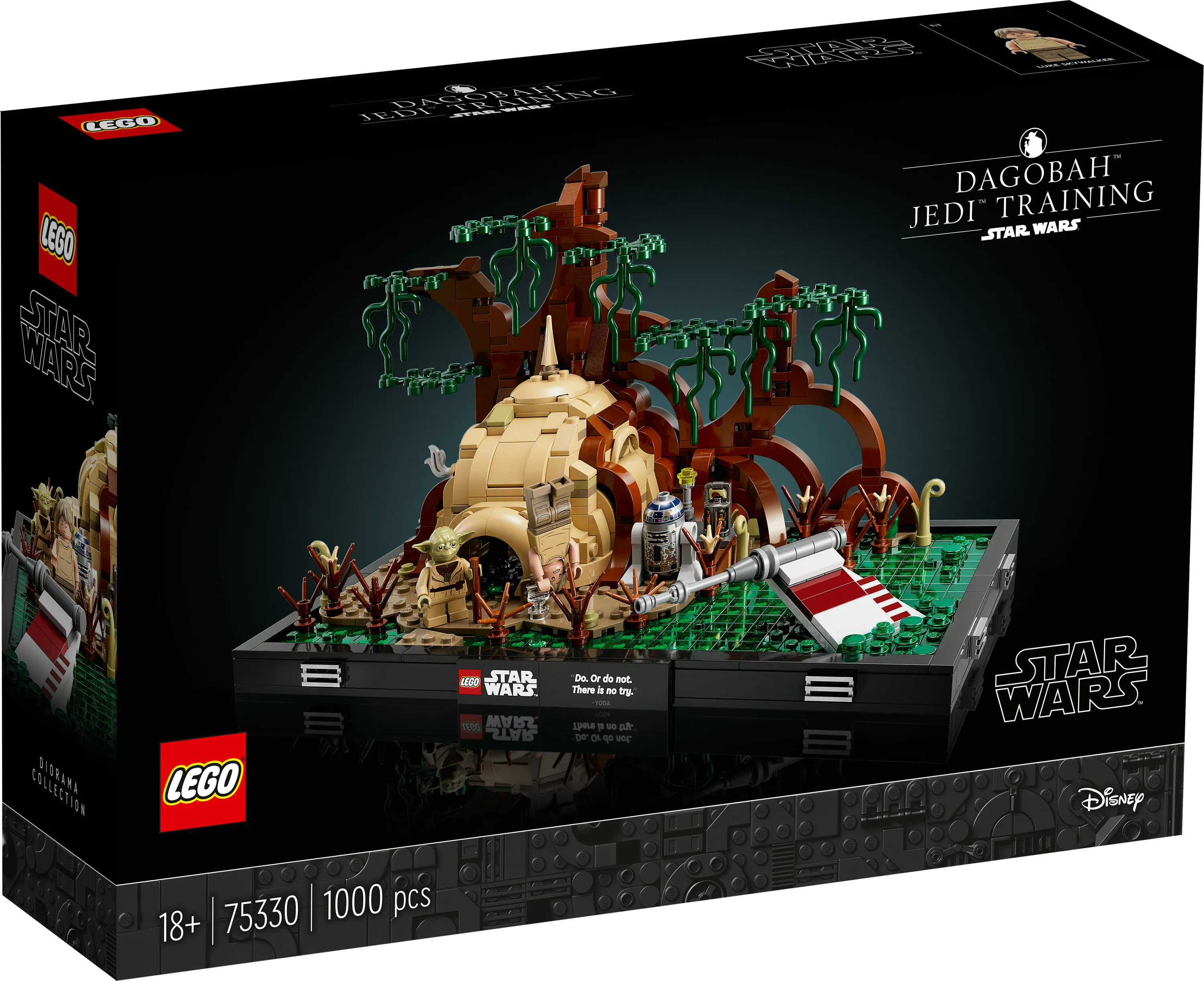 Lego Star Wars -Jedi-koulutus Dagobah-planeetalla -dioraama 75330