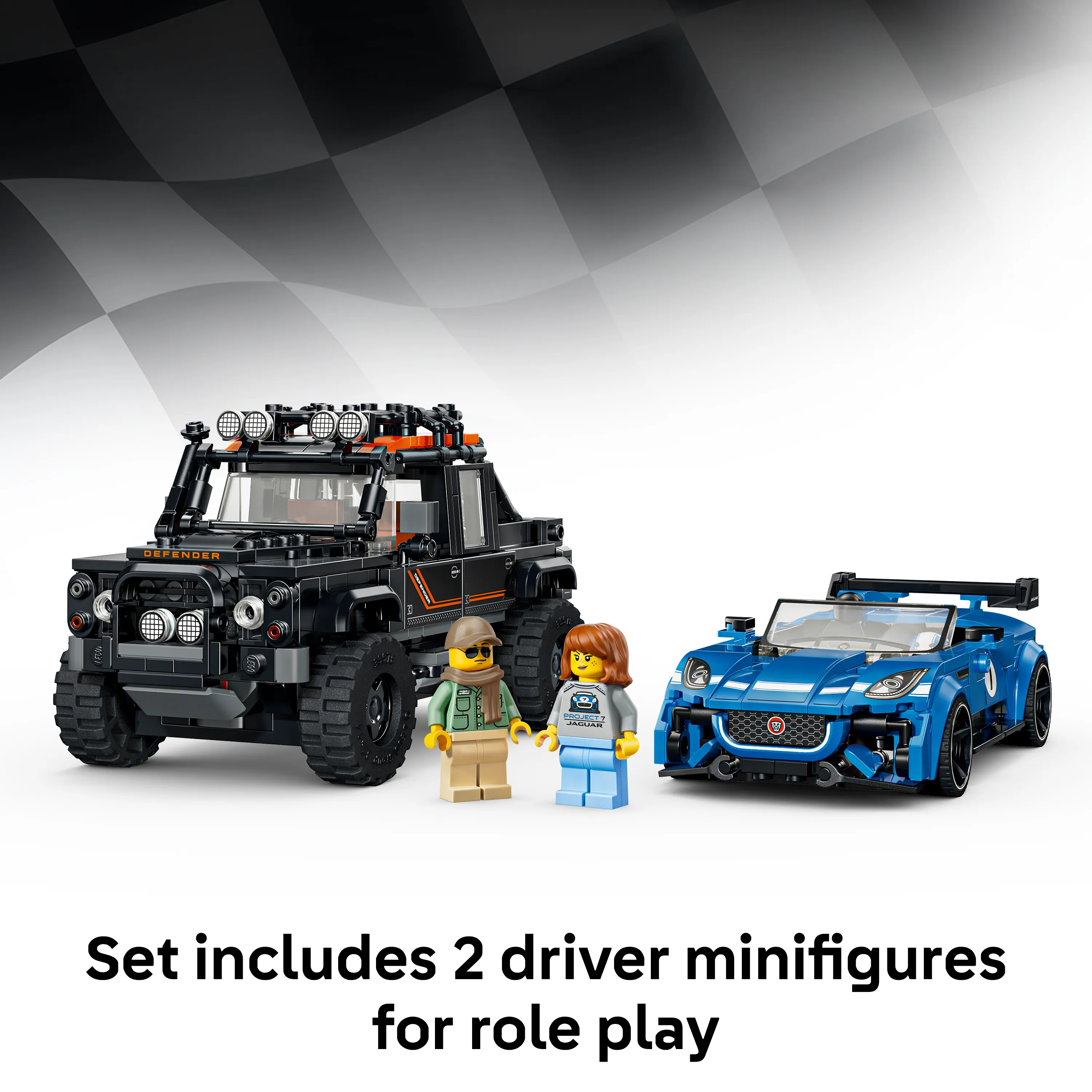 LEGO Speed Champions Jaguar Project 7 ja Land Rover Defender 77264
