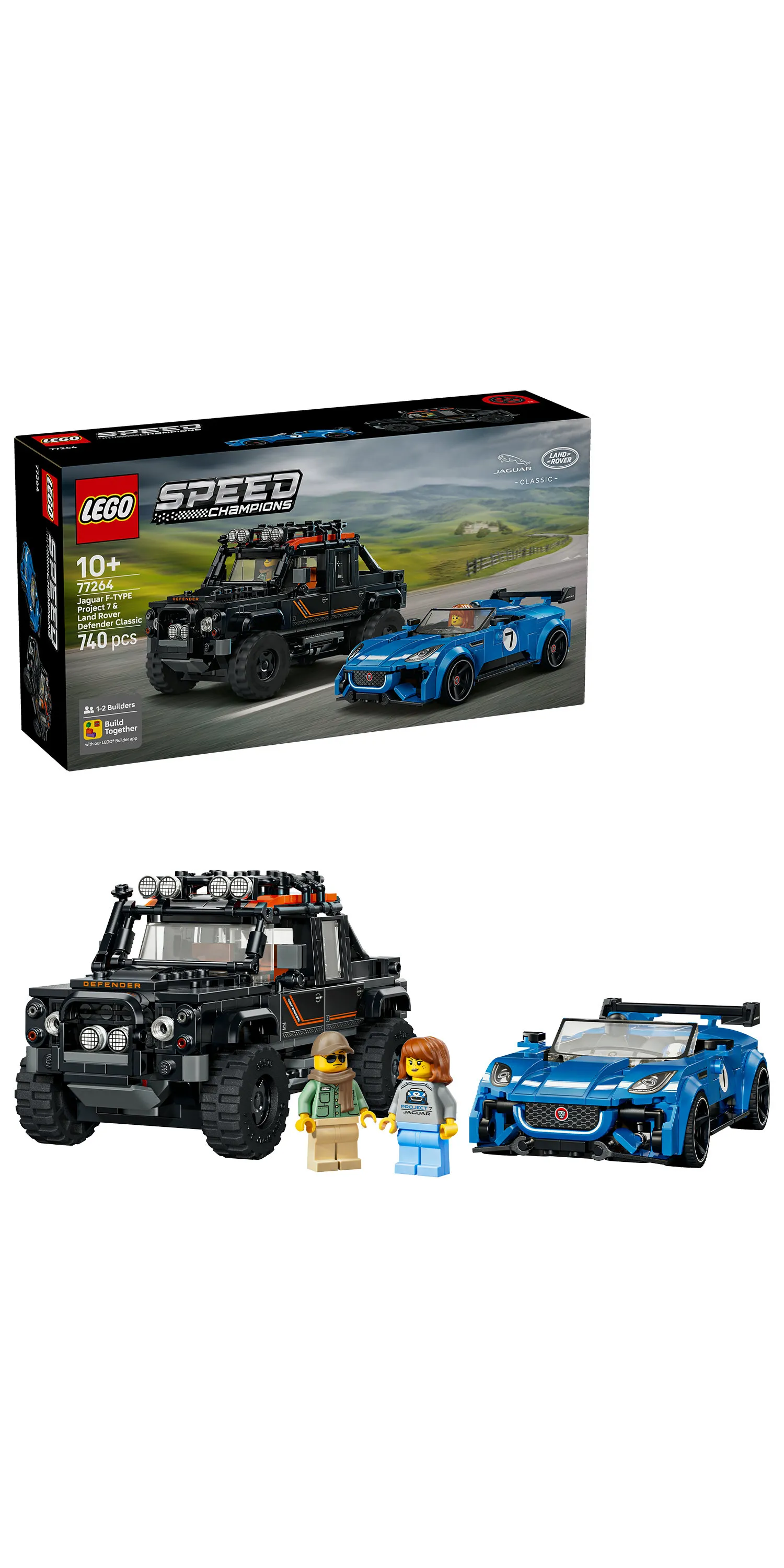 LEGO Speed Champions Jaguar Project 7 ja Land Rover Defender 77264